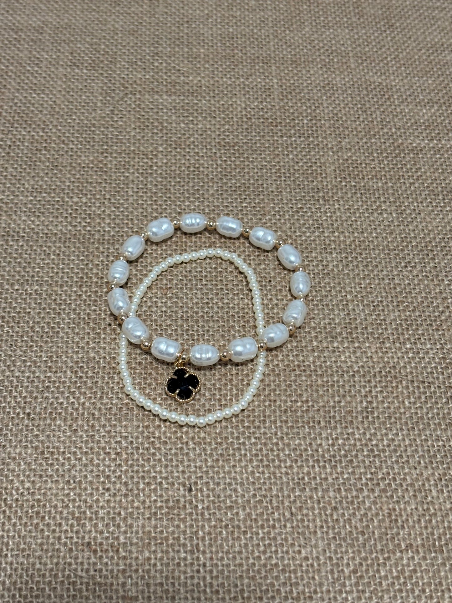 Clover and Pear Bracelets