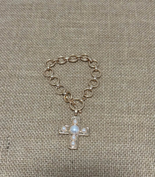 Cross Chain Bracelet